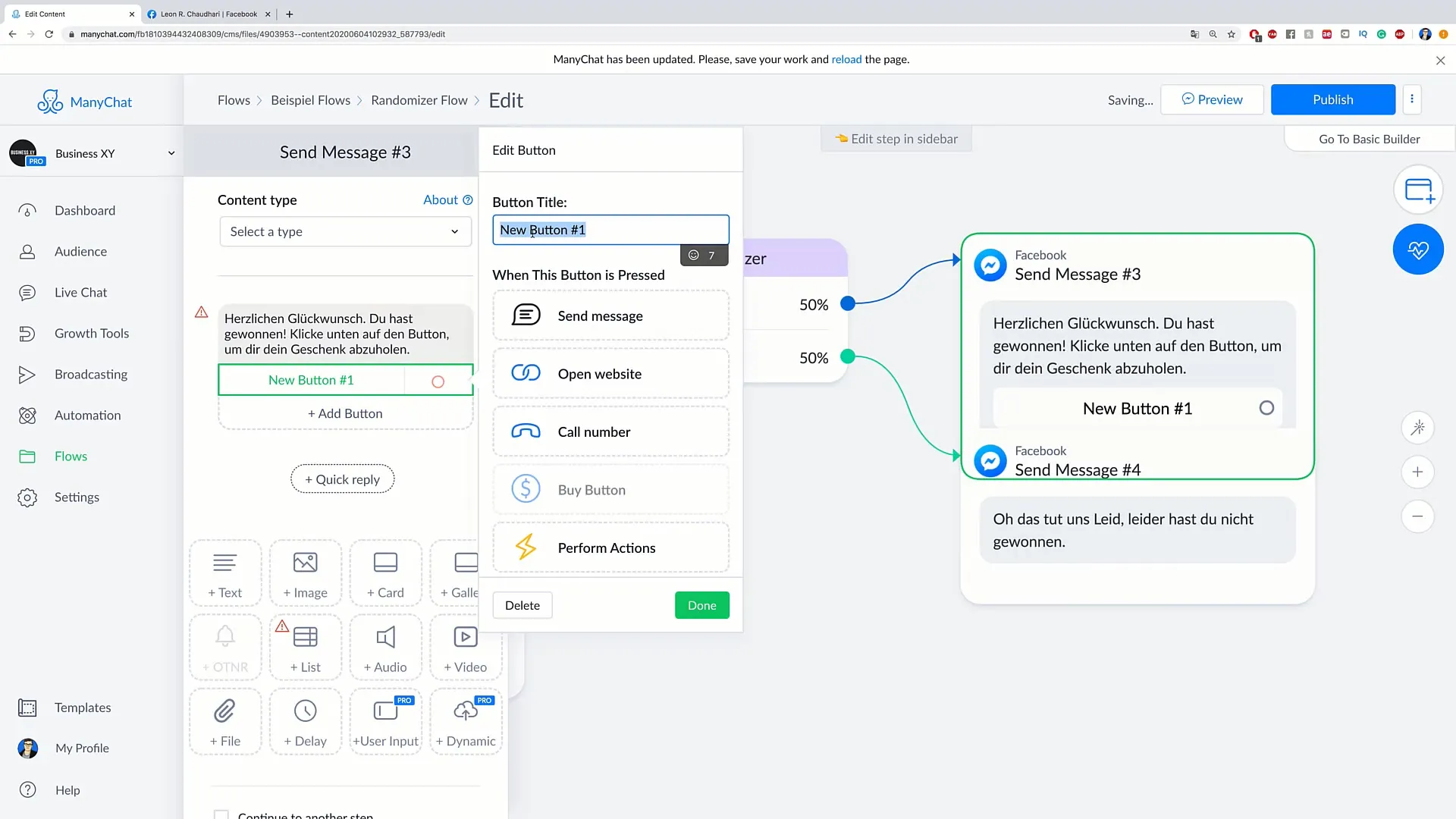 Randomizer in Flow: Achieve more engagement