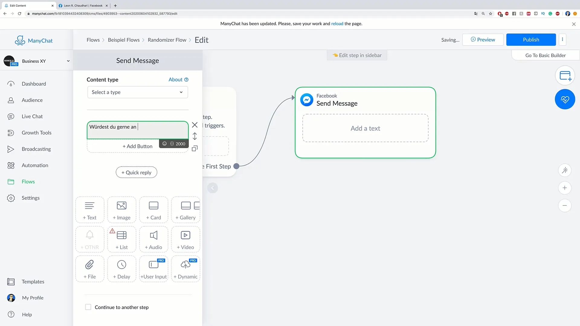 Randomizer in Flow: Achieve more engagement