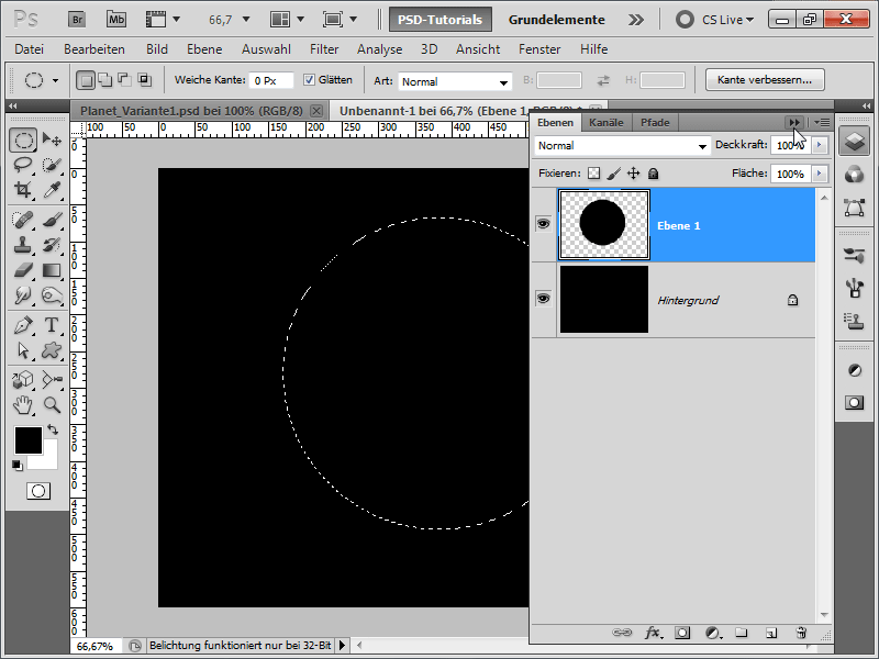 Skapa fyra olika planeter inklusive asteroidbälte och explosion