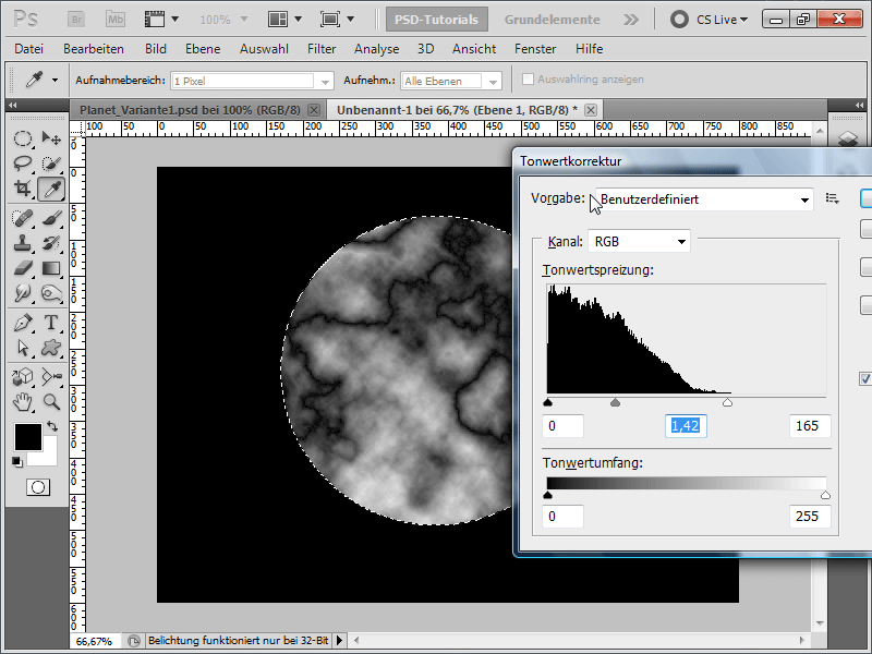 Skapa fyra olika planeter inklusive asteroidbälte + explosion