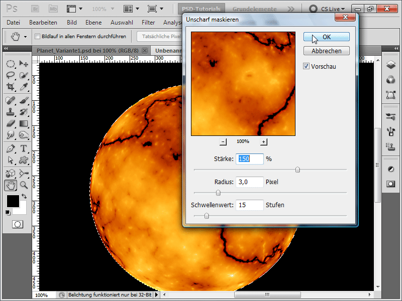 Dört farklı gezegen oluştur + Asteroid kuşağı + Patlama