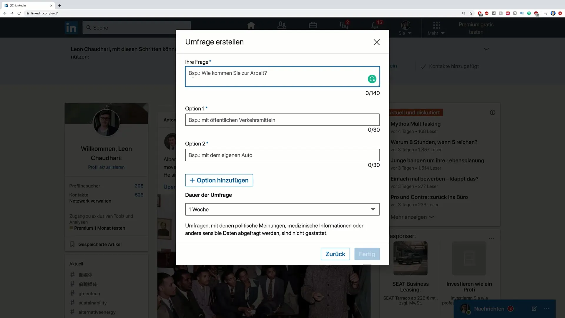 LinkedIn berichten en artikelen maken voor meer bereik