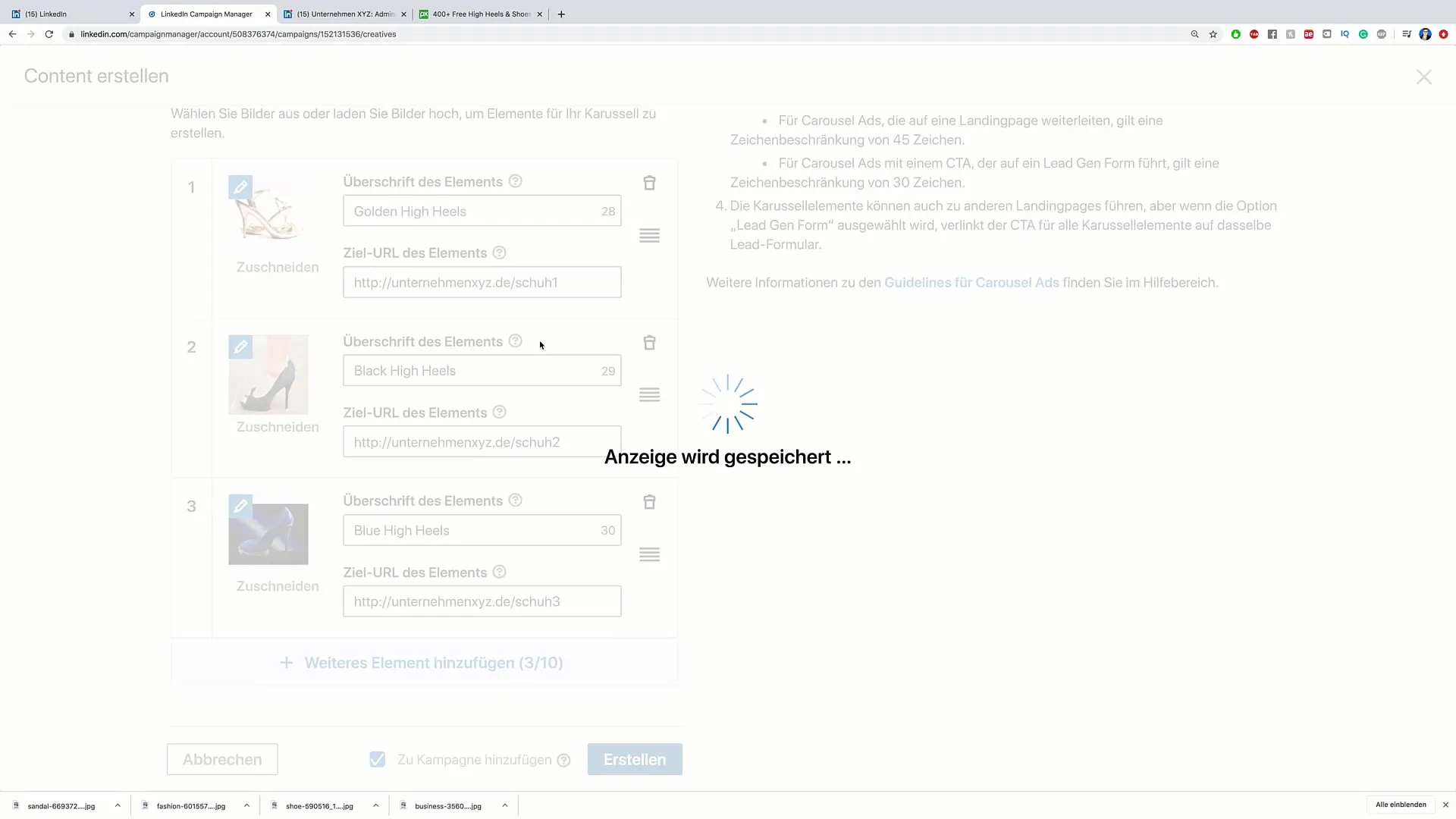 Criar com êxito anúncios em carrossel no LinkedIn