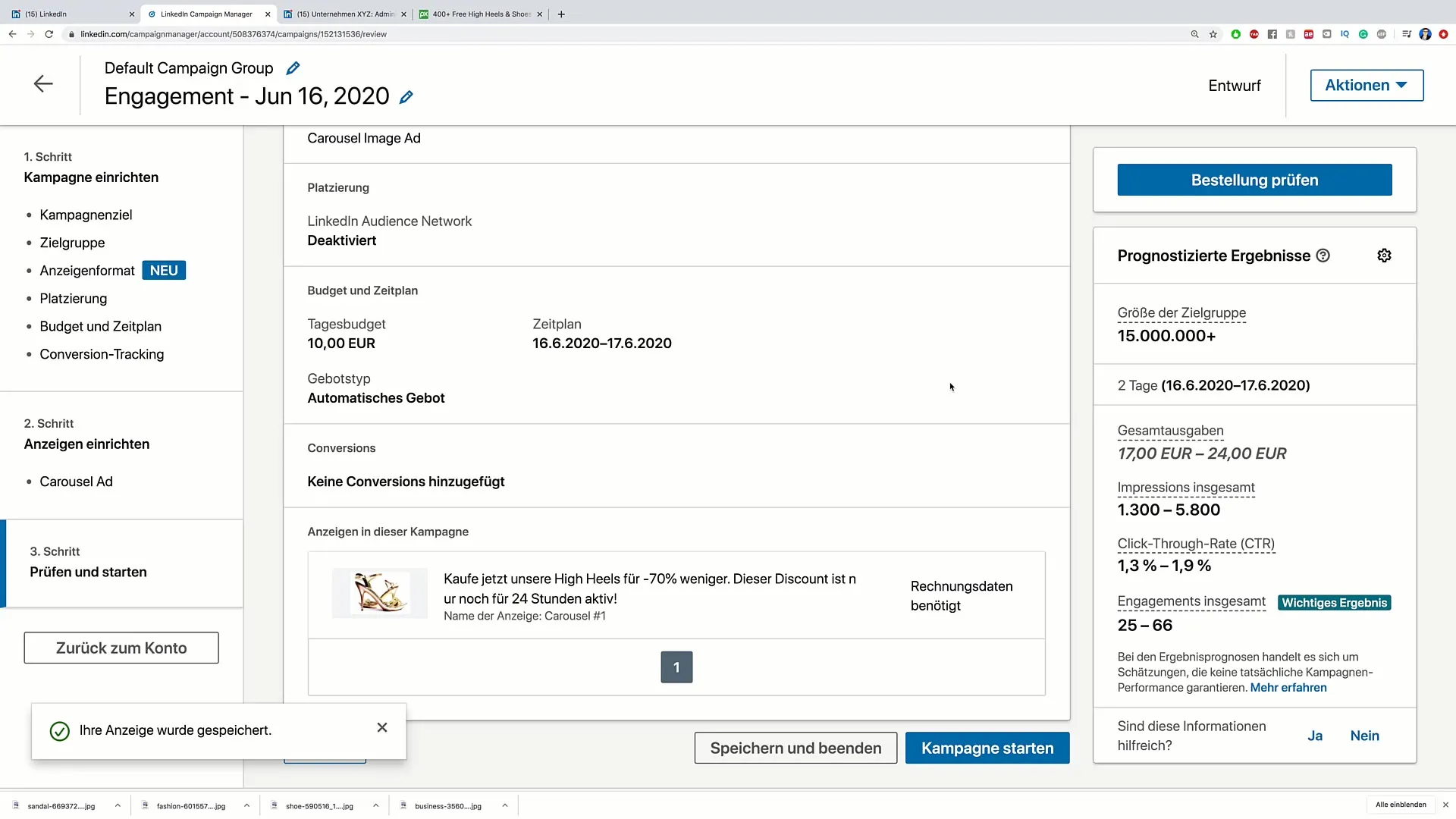 Criar com êxito anúncios em carrossel no LinkedIn