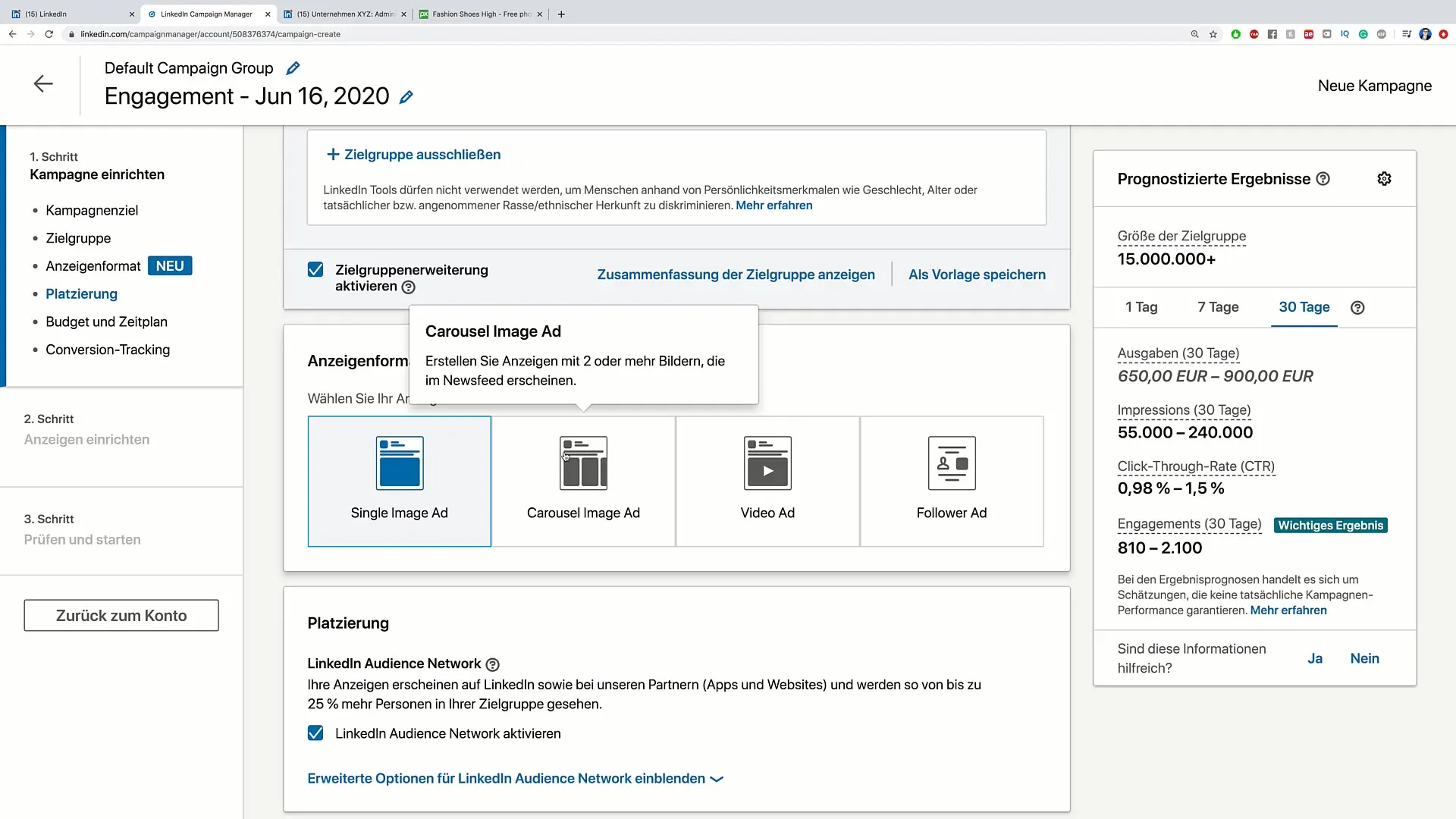 Criar com êxito anúncios em carrossel no LinkedIn