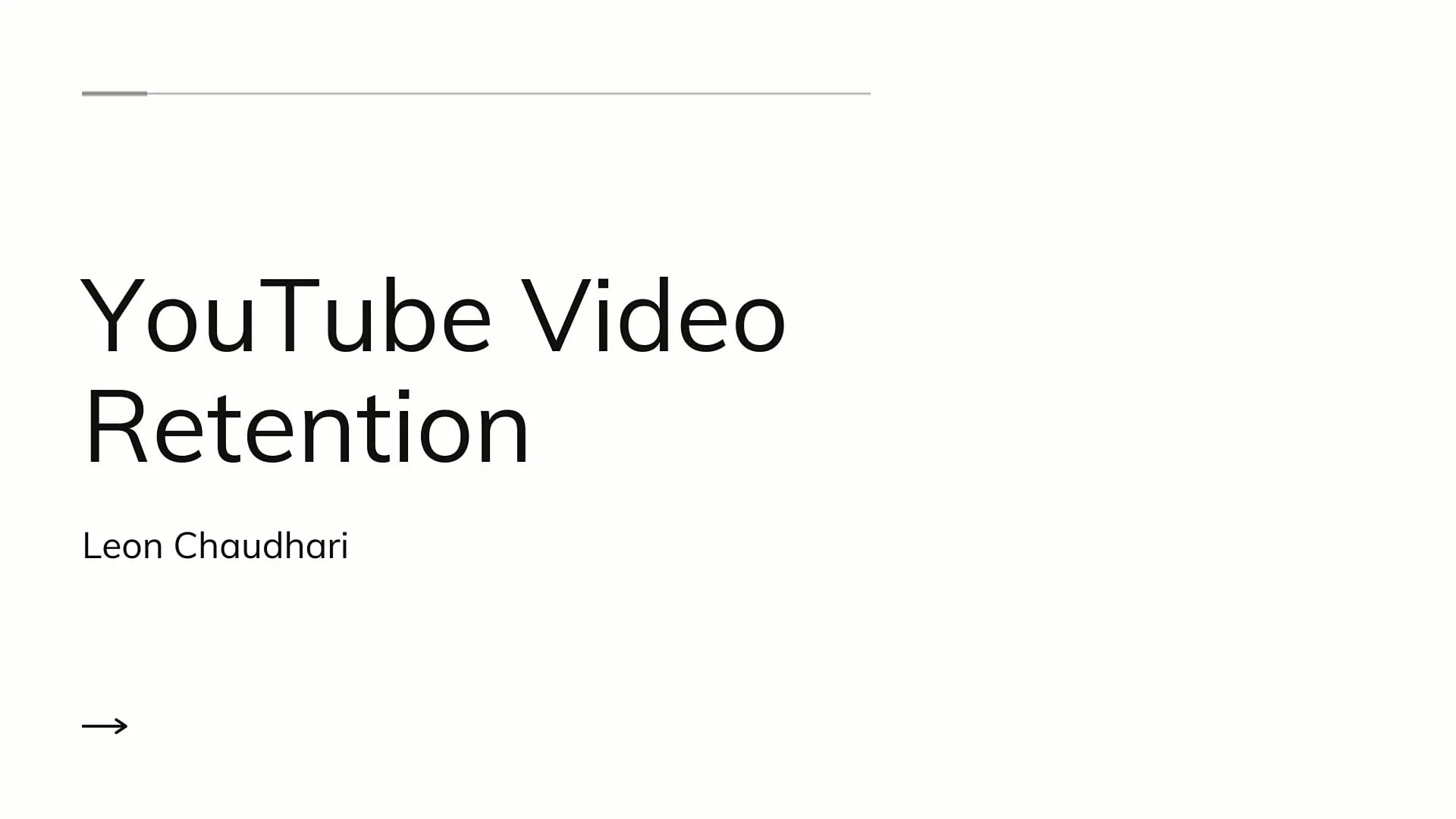 Strategies to improve YouTube video retention