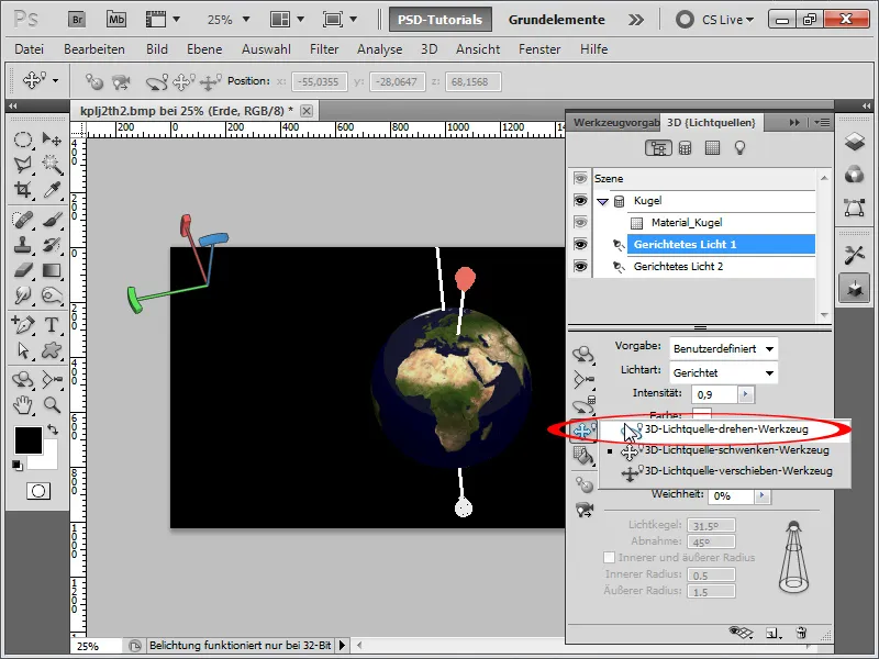 3D-Erde erstellen mit nur wenigen Klicks