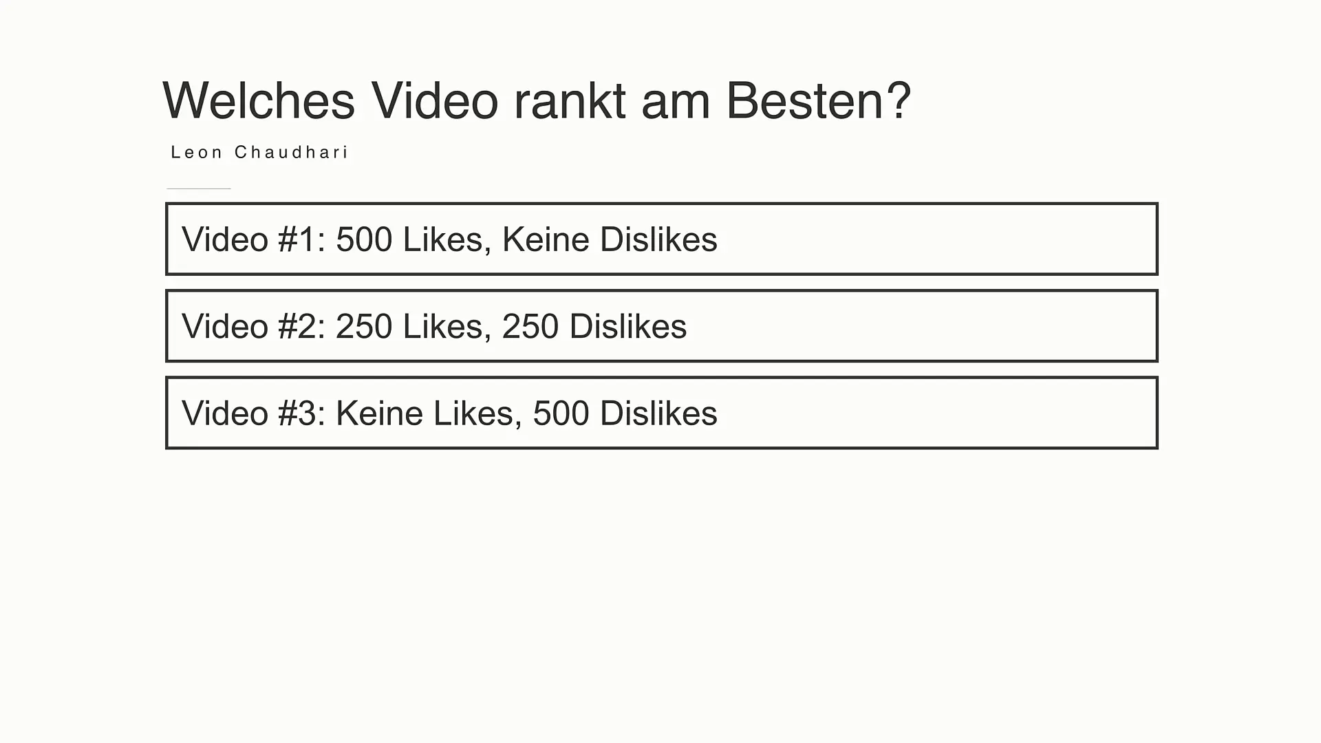 J'aime et je n'aime pas sur YouTube : Influence sur la portée