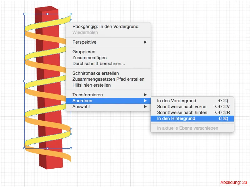 Bandes 3D et spirales - Adobe Illustrator