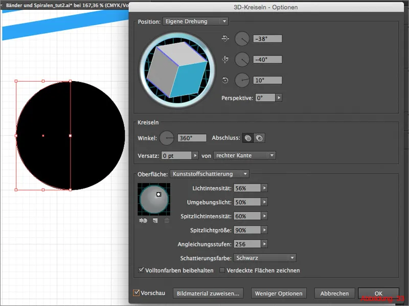 3D Bandes et spirales - Adobe Illustrator