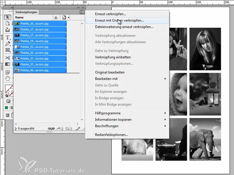 Astuces et conseils pour Adobe InDesign : comparer rapidement des photos en noir et blanc et en couleur.