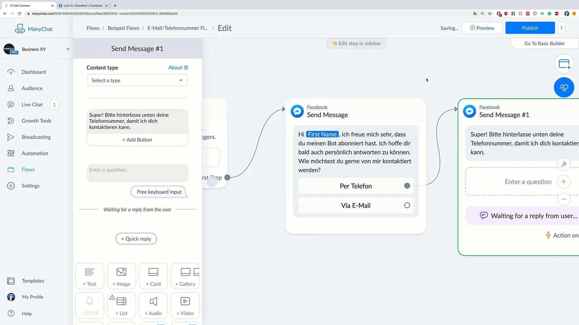 Optimize automated email and telephone number acquisition