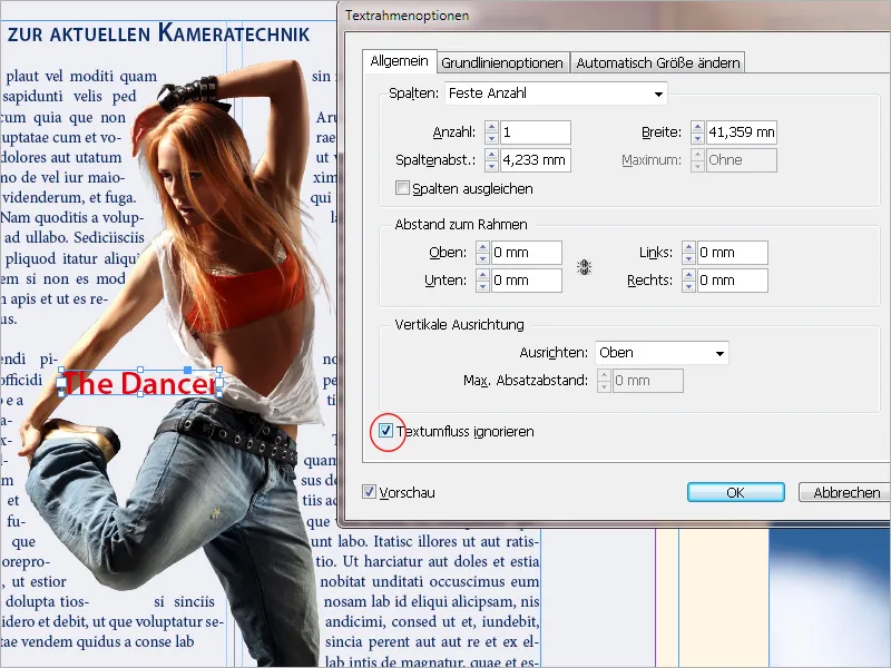 Textumfluss in InDesign