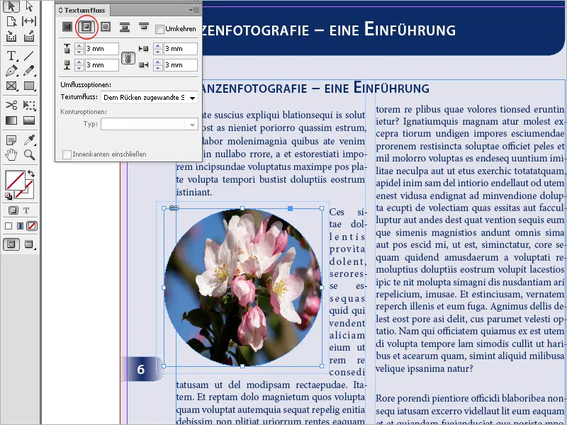 Textumfluss in InDesign