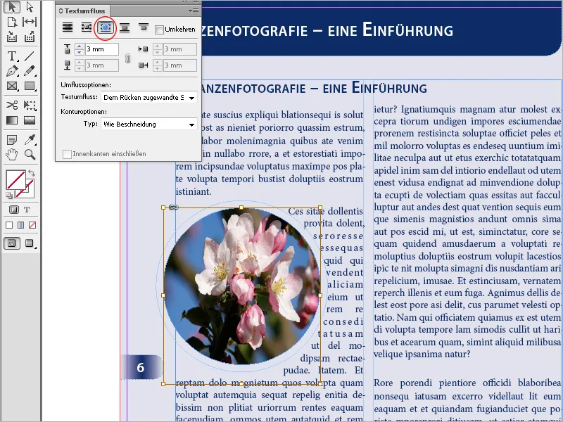 Textumfluss in InDesign