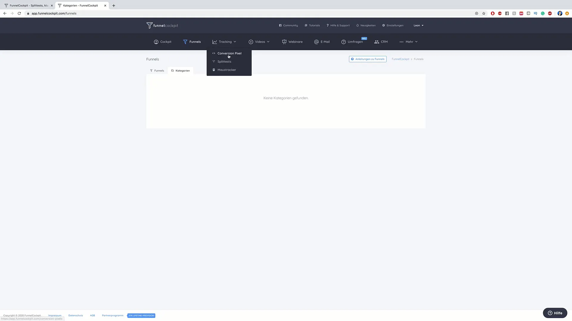 Everything about FunnelCockpit: Tool setup and usage