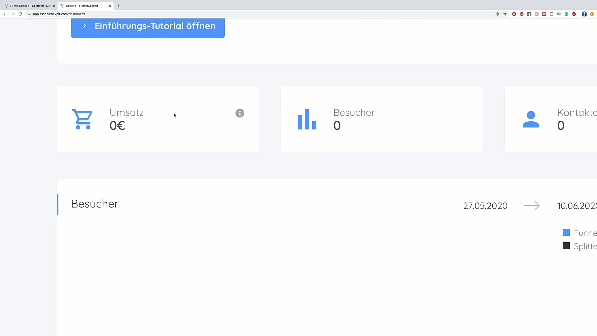 Everything about FunnelCockpit: Tool setup and usage