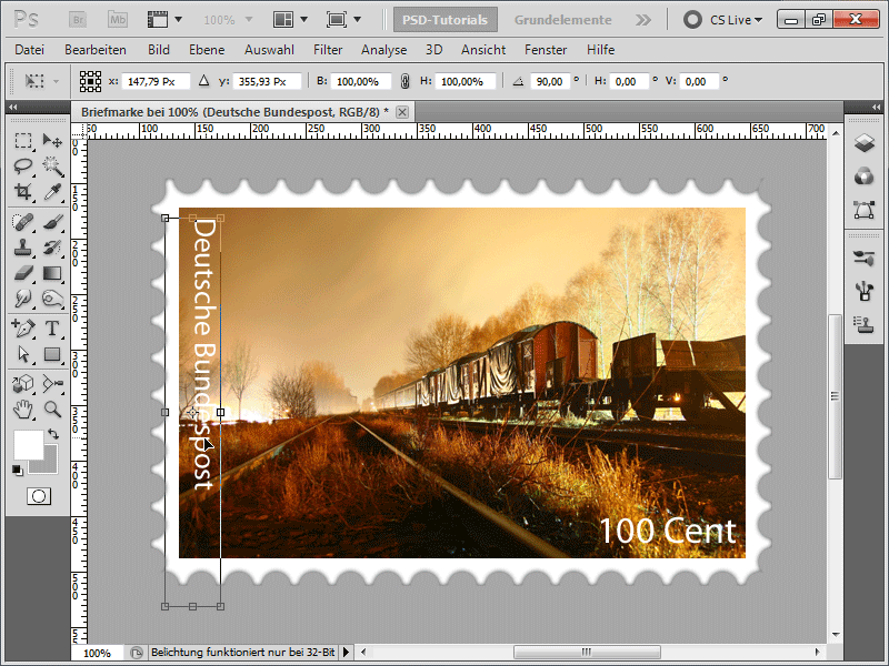 Creating stamps with postmarks - two different approaches