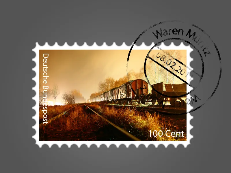 Creating stamps with postmarks - two different approaches