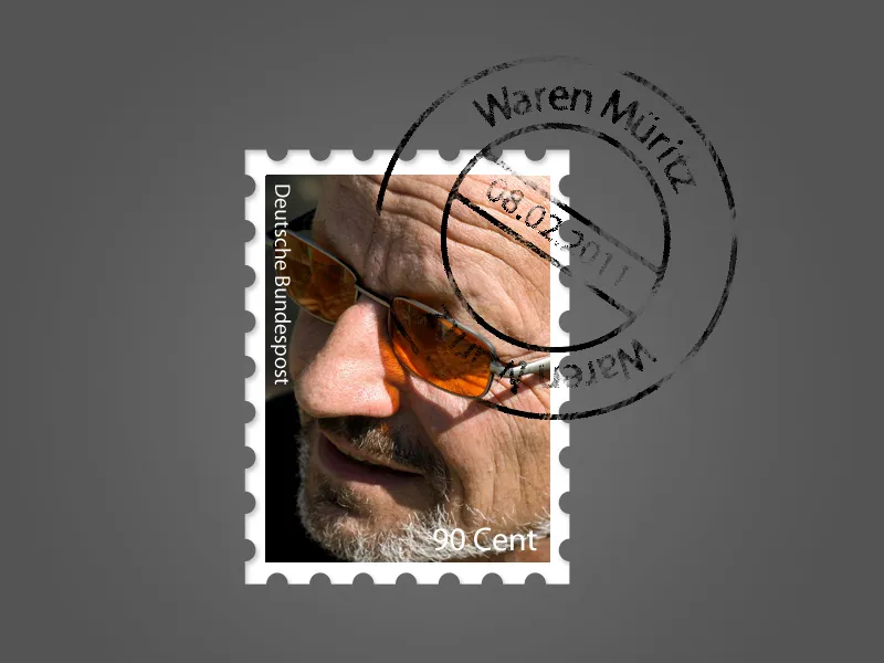 Briefmarken erstellen mit Stempel - zwei verschiedene Herangehensweisen