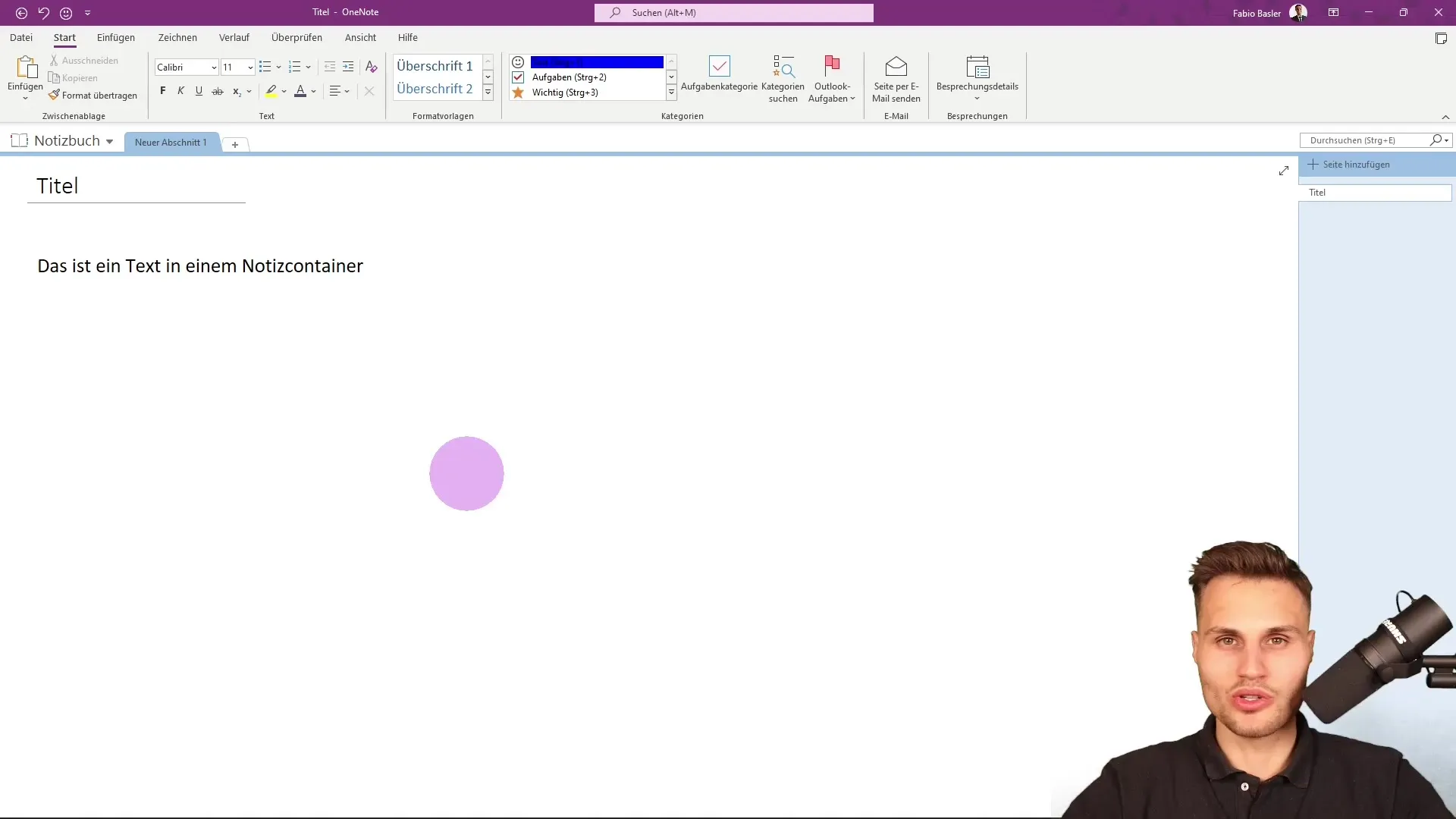 Microsoft OneNote: Basic concepts and user interface