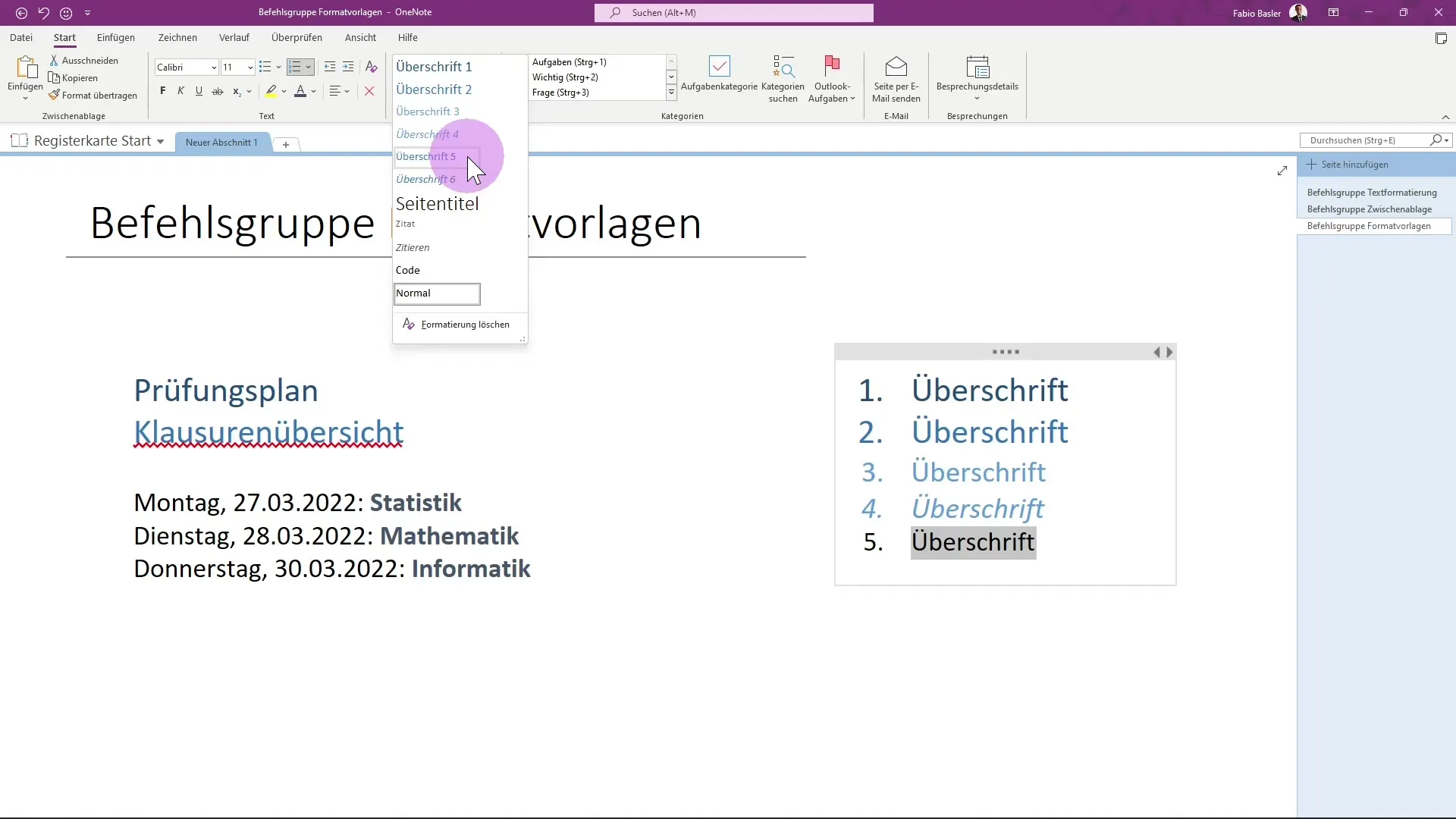 Begini cara menggunakan gaya format dalam OneNote secara efektif