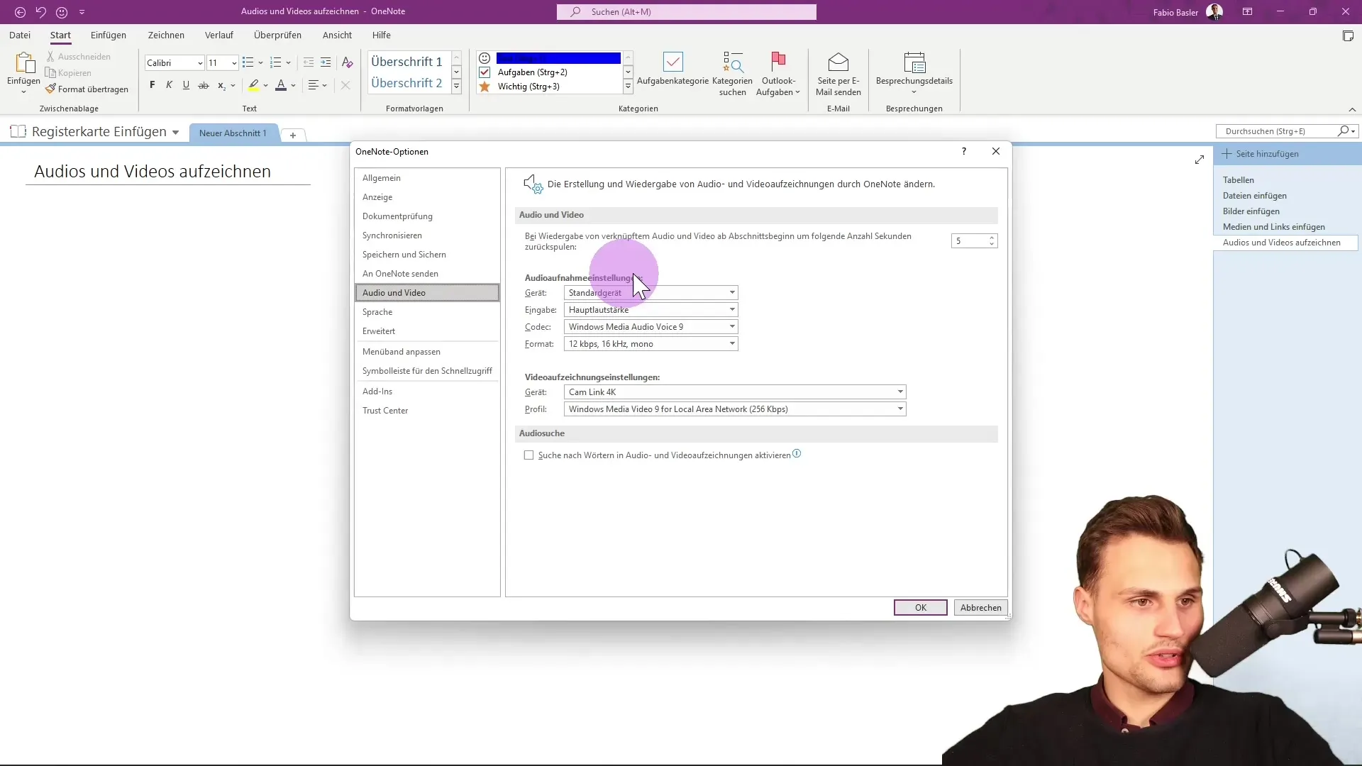 Intégration multimédia dans OneNote : audio et vidéo !