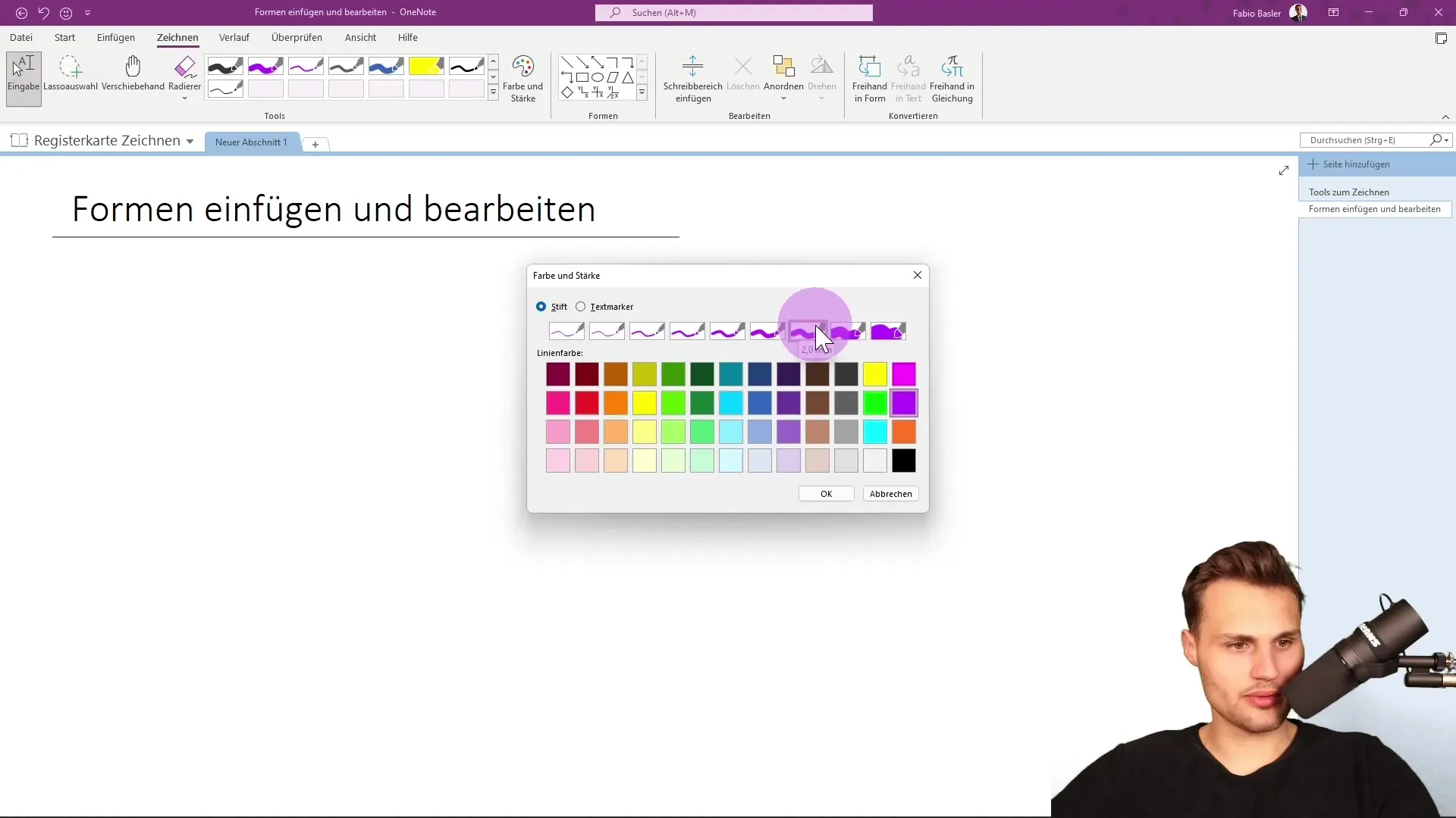 Utiliser et éditer efficacement les formes dans OneNote