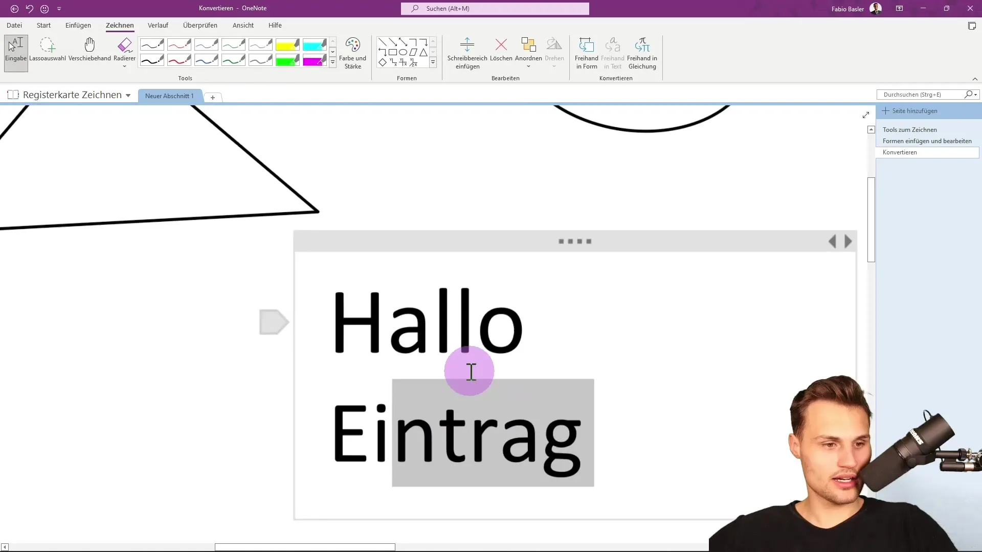 Converting drawings and texts in OneNote made easy