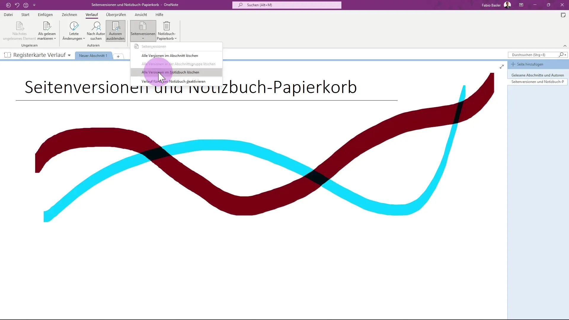 Lihtne juhend OneNote'i prügikasti kohta