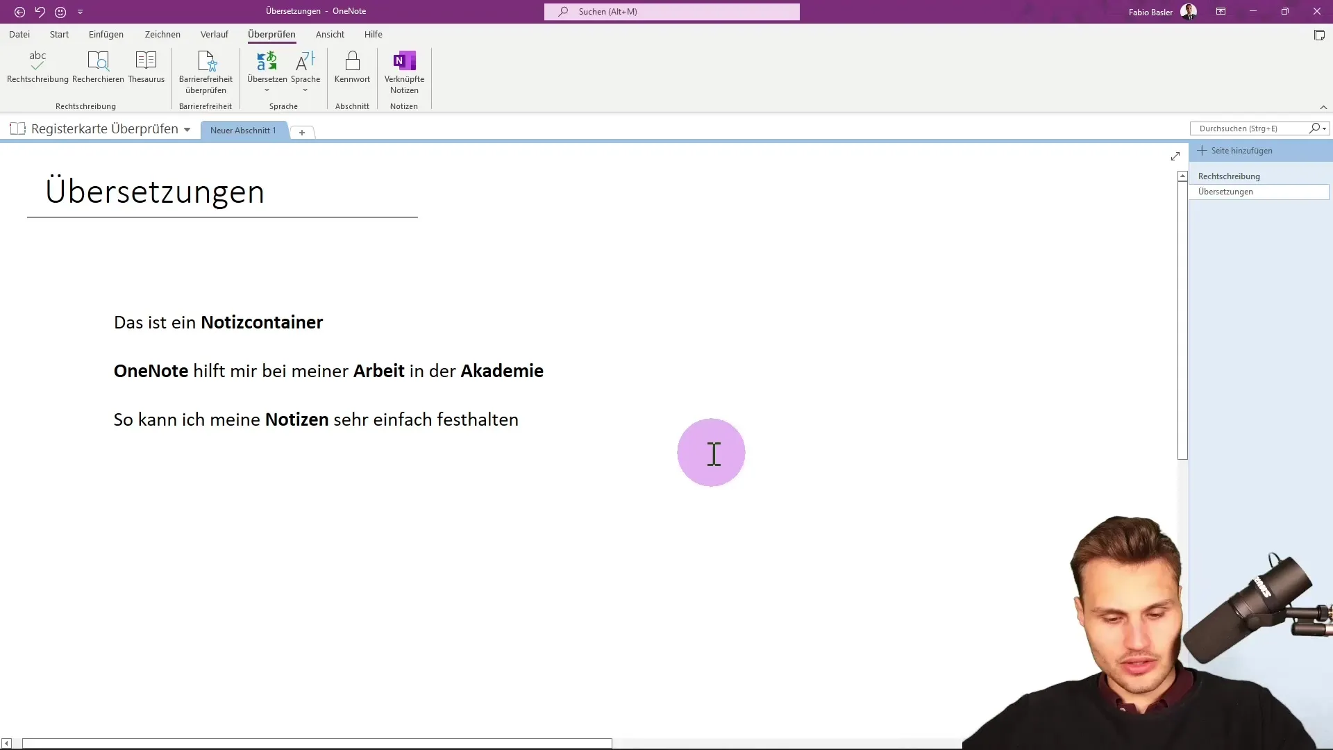 Traduisez simplement le texte dans Microsoft OneNote