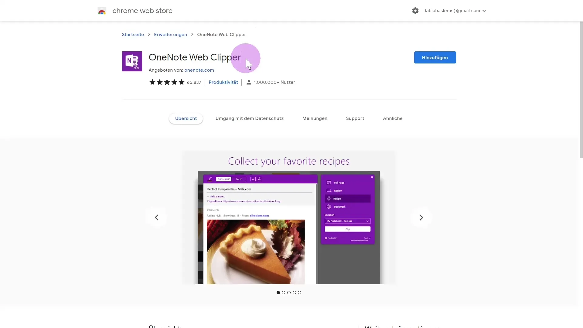 OneNote Web Clipper untuk mengumpulkan catatan secara efisien