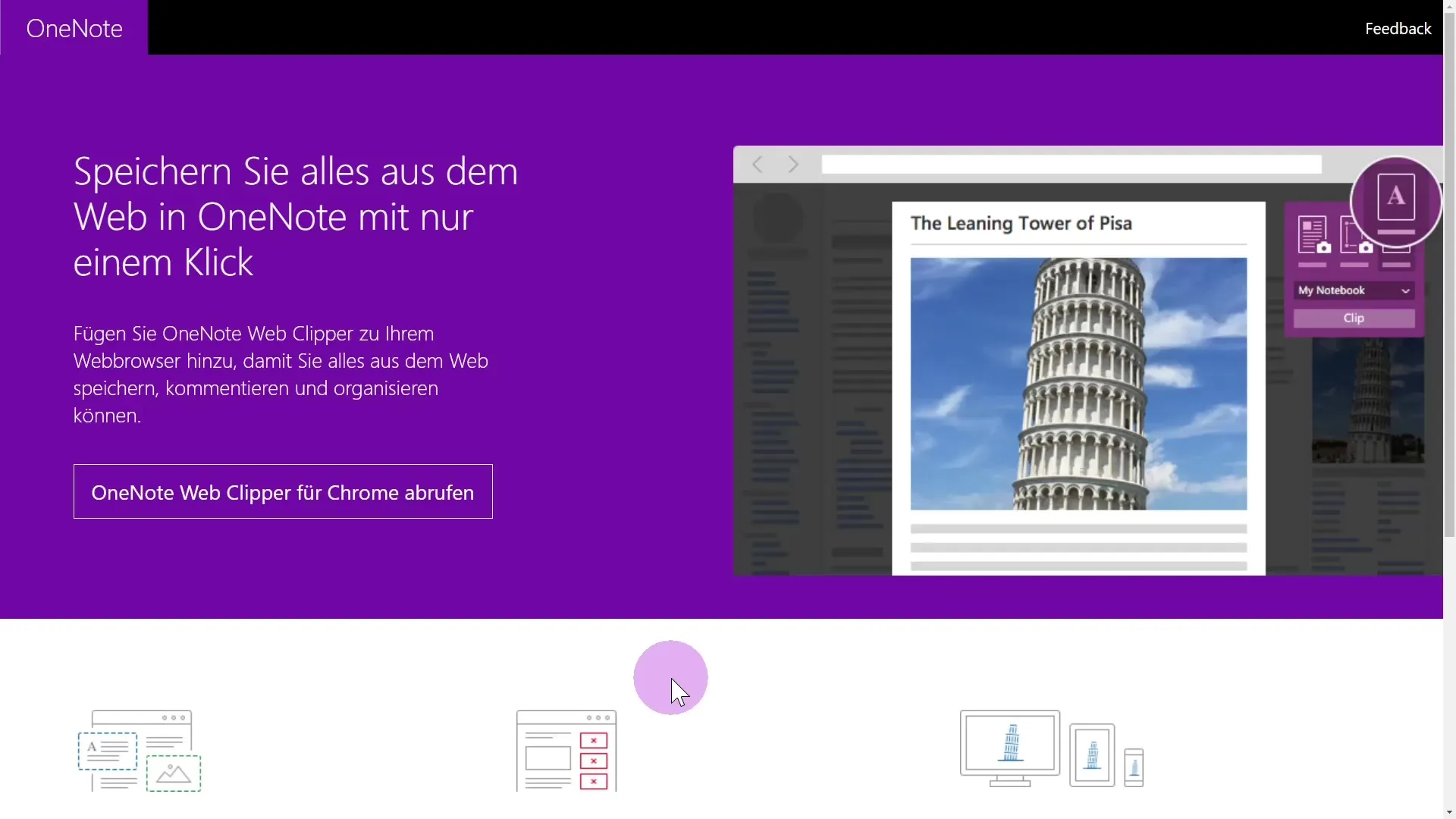 OneNote Web Clipper untuk mengumpulkan catatan dengan efisien