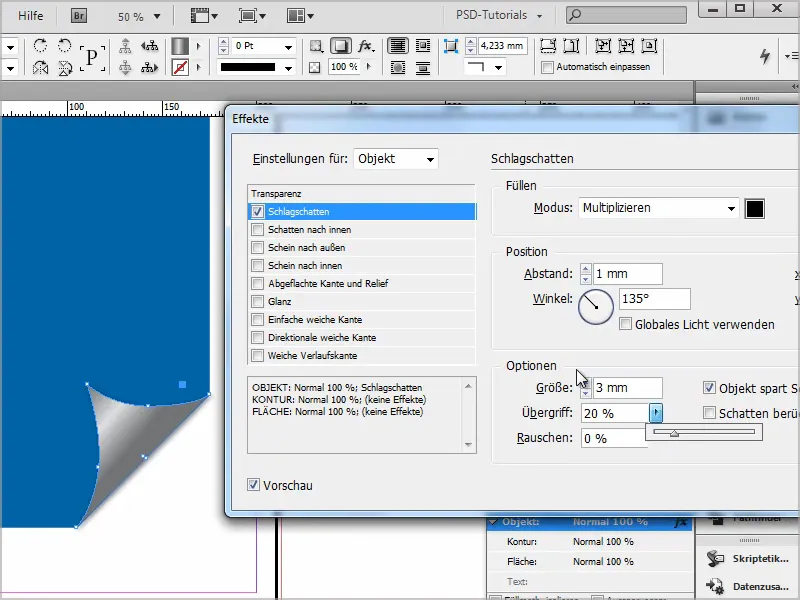 Astuces et conseils pour Adobe InDesign : Créer un effet de changement de page ou d'effet d'angle