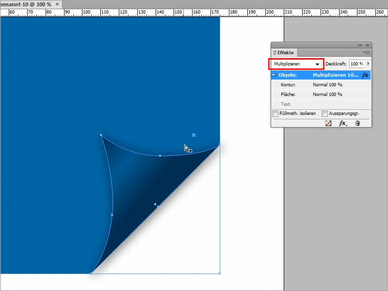 Astuces et conseils pour Adobe InDesign : créer un effet de coin ou d'effet de défilement.