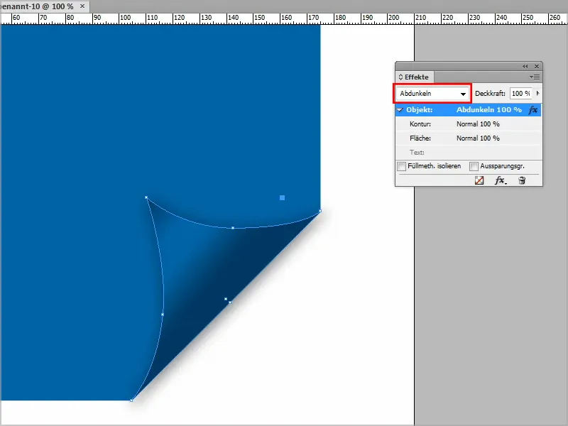 Astuces et conseils pour Adobe InDesign: créer l'effet de retournement de page ou l'effet d'angle.