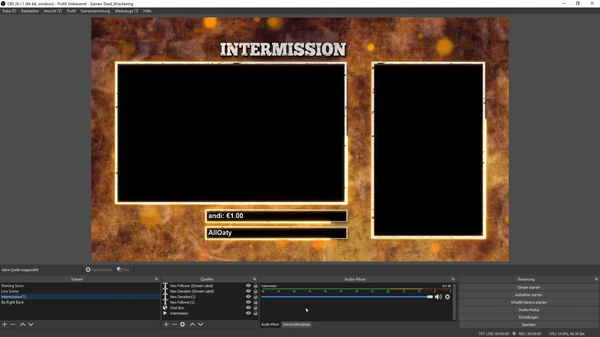 Mengimpor adegan dari Streamlabs OBS ke OBS Studio