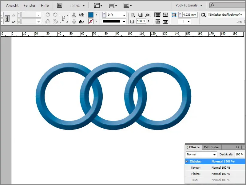 Tipy a triky k programu Adobe InDesign: Vytvoření prolínajících se kol.