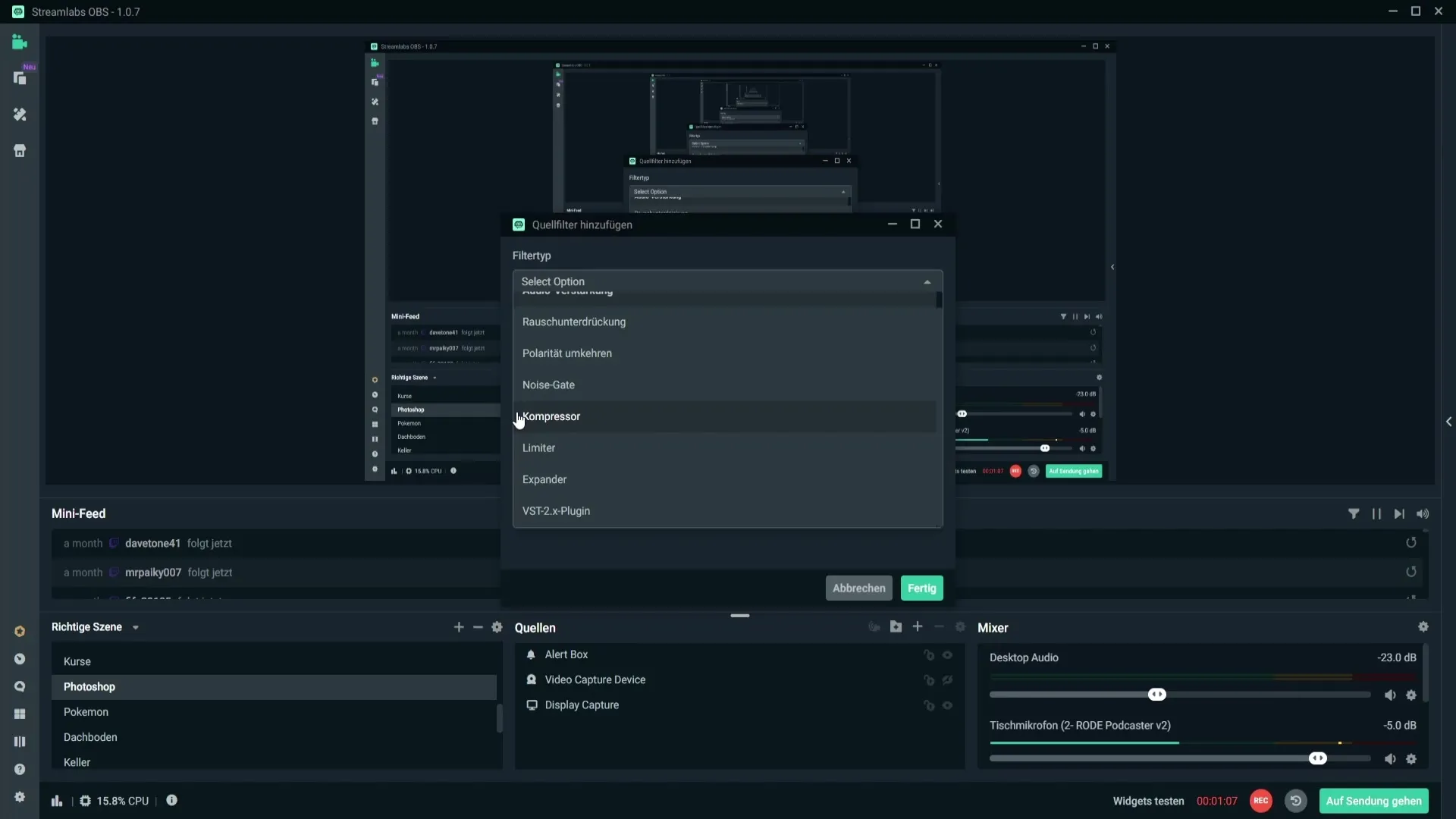 Menghindari distorsi mikrofon di Streamlabs OBS - Panduan langkah demi langkah