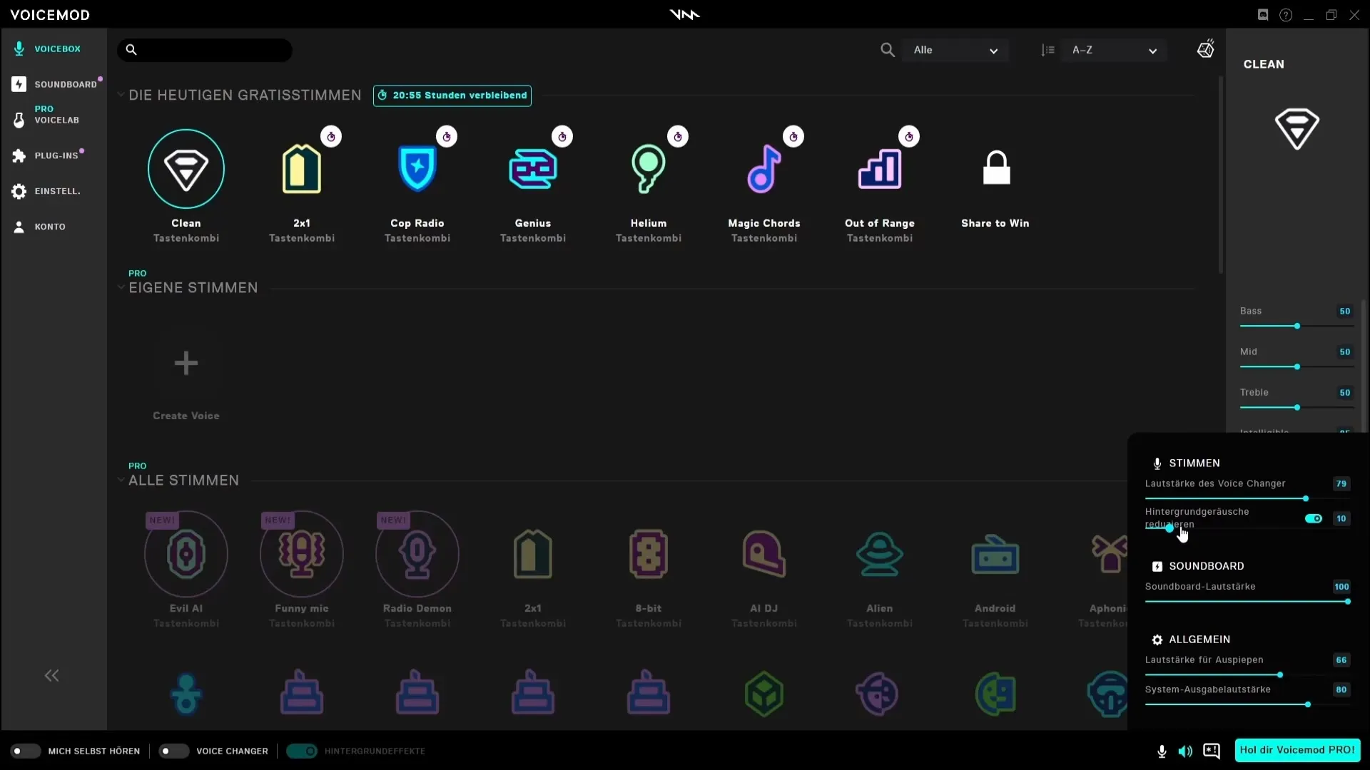 Mengatur modul pengubah suara gratis untuk Streamlabs