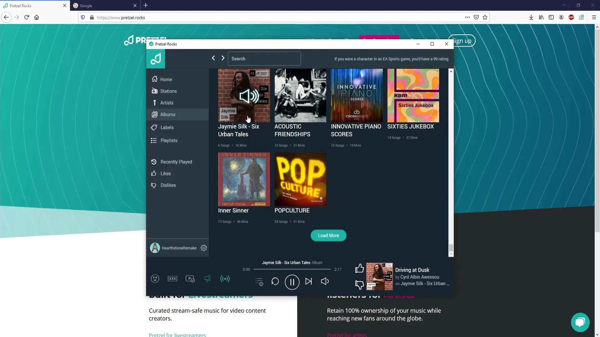 Mencari musik bebas lisensi untuk streaming dengan Brezelrocks