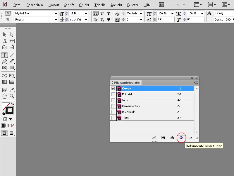 Die Buchfunktion in InDesign