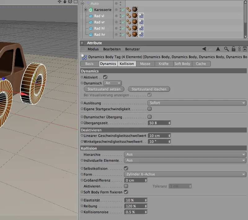 Neu in Release 12 - Motoren und Konnektoren - Offroadeinlage mit dem Holzauto