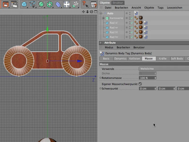 Neu in Release 12 - Motoren und Konnektoren - Offroadeinlage mit dem Holzauto