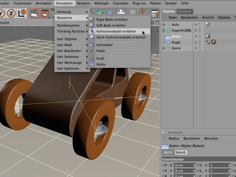 Neu in Release 12 - Motoren und Konnektoren - Offroadeinlage mit dem Holzauto