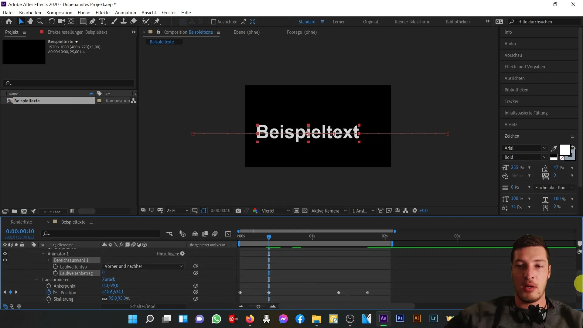 Animace textu a rozmazání pohybu v programu After Effects snadno vytvořit