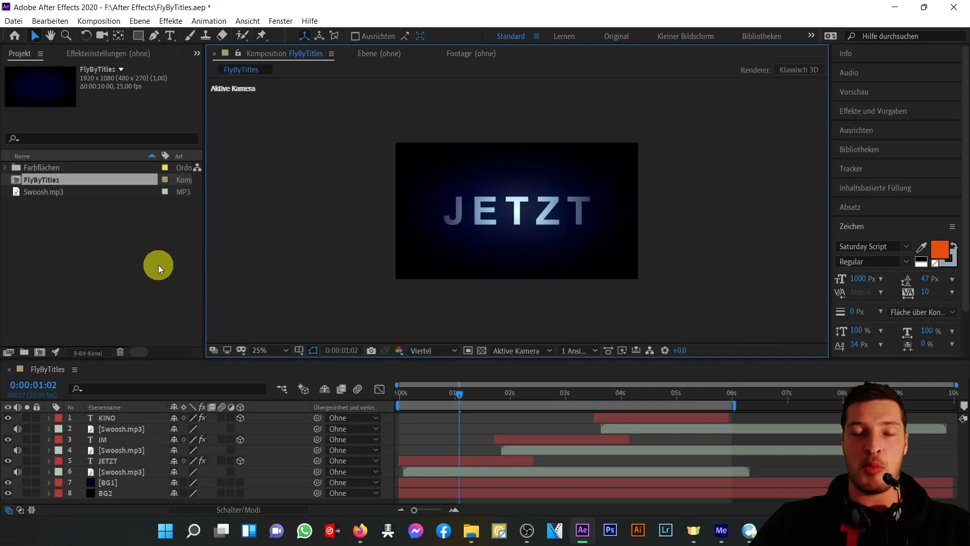 Efektivní export videí v programu After Effects