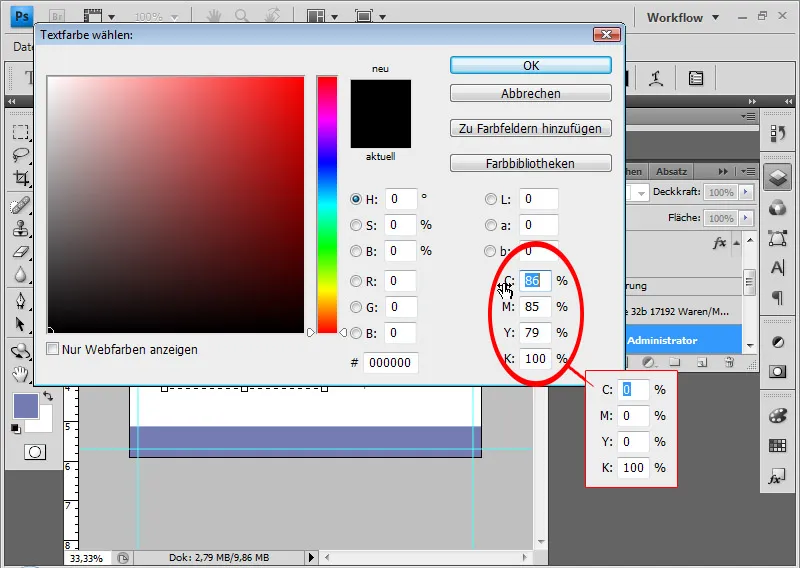 Vytvorte vizitku s 3D svetelným a tiene stínu efektom v programe Photoshop