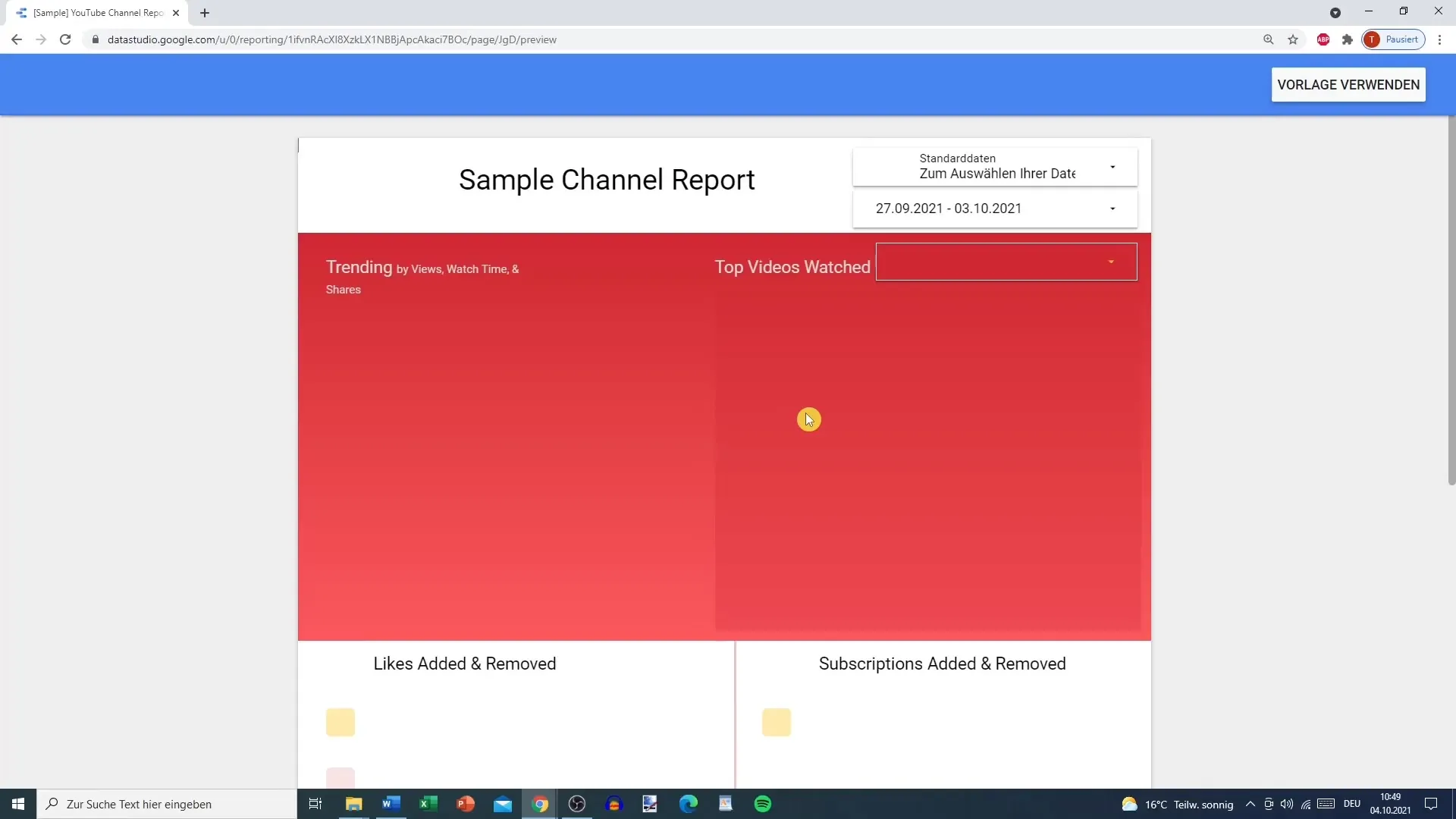 Utiliser efficacement les modèles dans Google Data Studio