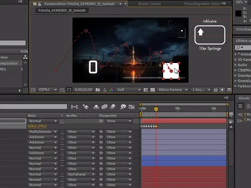 Tips og tricks til arbejdsgangen i After Effects: Navigering i tidslinjen